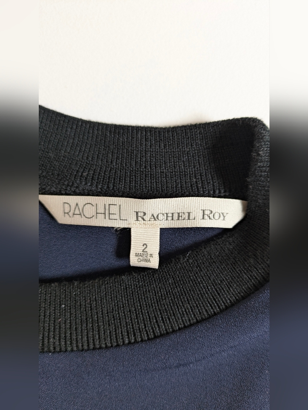 Rachel Roy Sheath Dress Women's Size 2 Lined Cap Sleeves Color Block Career - Picture 11 of 12